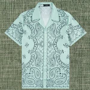 AMIRI Men's Green Short Sleeve